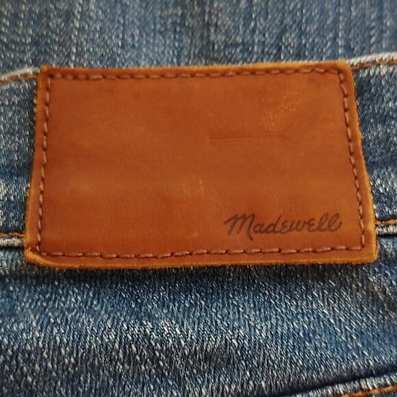 Madewell High Rise Skinny Crop Denim Blue Jean Size 25 - Picture 7 of 14